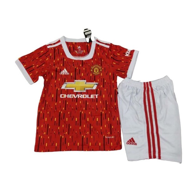 Camiseta Manchester United Replica Primera Ropa Niños 2020/21 Rojo